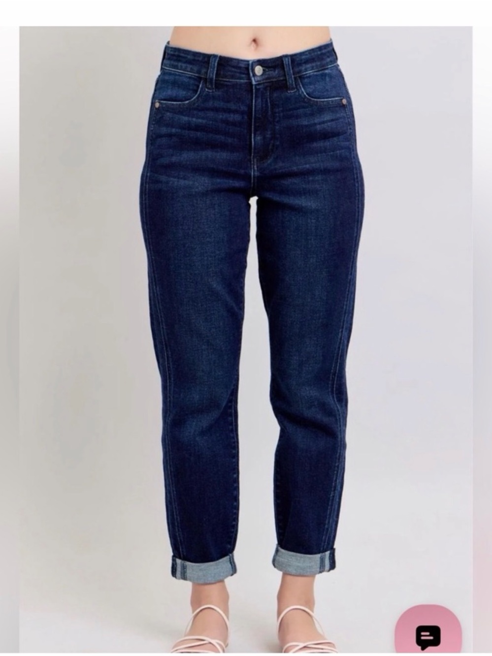 JUDY BLUE Darkwash Boyfriend Fit Jean